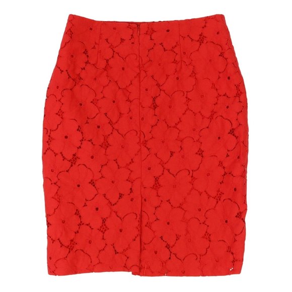 Banana Republic Red Floral Pencil Skirt - Picture 2 of 3